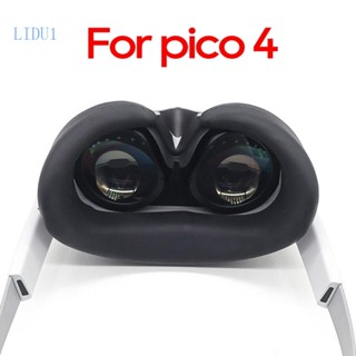 Lidu1 แผ่นซิลิโคนครอบใบหน้า VR กันแสง ล้างทําความสะอาดได้ สําหรับ Pico 4 VR Face Pads