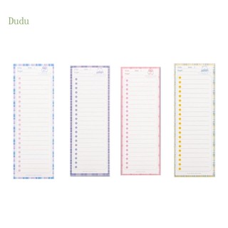 Dudu กระดาษโน๊ตแพลนเนอร์รายสัปดาห์ ขนาดเล็ก รายเดือน รายวัน 50 แผ่น