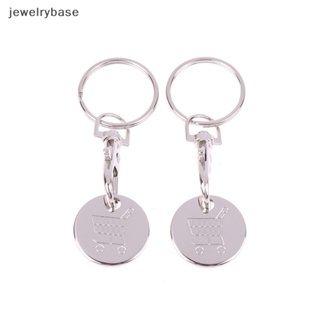 [jewelrybase] พวงกุญแจชิปโลหะ พร้อมตะขอคาราบิเนอร์ แบบพกพา ทนทาน 2 ชิ้น