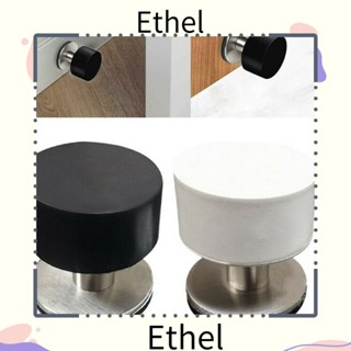 Ethel1 กันชนประตู สเตนเลส แบบไม่เจาะ ยาง ป้องกันพื้น