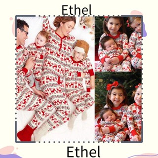 Ethel1 ชุดนอน ลายคริสต์มาส กวางเอลก์ ของขวัญ PJs