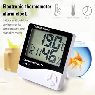 Mini Weather Station Home Indoor Thermometer Hygrometer LCD Digital Alarm Clock