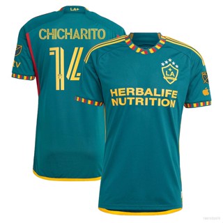 Ani 2023 MLS Chicharito LA Galaxy Jersey เสื้อยืด แขนสั้น พลัสไซซ์