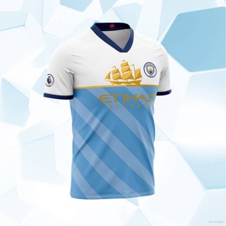 เสื้อยืดกีฬาฟุตบอล Manchester City Jersey Fans พลัสไซซ์ สําหรับผู้ชาย และผู้หญิง