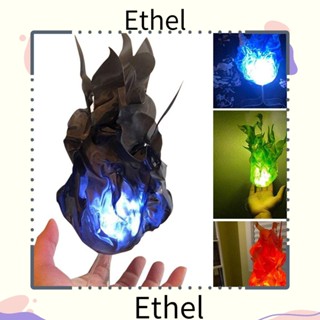 Ethel1 โคมไฟผี สีแดง สีฟ้า สีเขียว สีดํา ใช้ซ้ําได้ สําหรับตกแต่งปาร์ตี้ฮาโลวีน