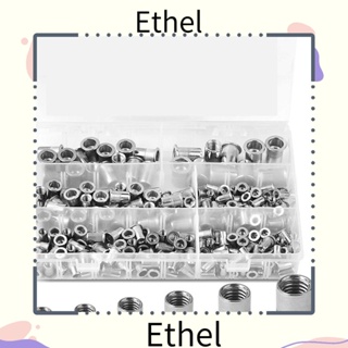 Ethel1 หมุดสเตนเลส 304 หัวแบน 0.5-5 มม. ทนทาน สําหรับเฟอร์นิเจอร์ M3 M4 M5 M6 M8 M10 205 ชิ้น