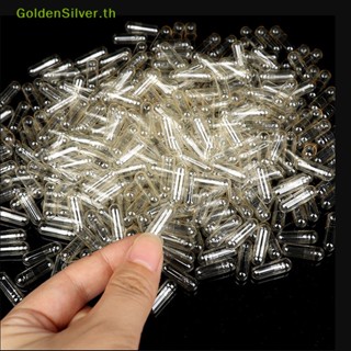 Goldensilver กล่องแคปซูลเปล่า สีใส แยกฮาลาล สําหรับใส่ยา 1000 ชิ้น