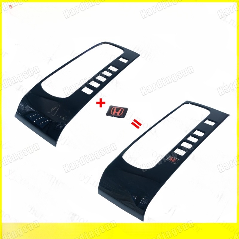 2016-2021 Honda Civic Fc แผงเกียร์ฝาครอบเกียร์ Shift Letter Stall สติกเกอร์ Trim คาร์บอนไฟเบอร์ออกแบบ - รูปที่ 6