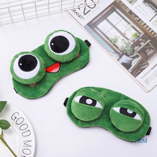 Bcf หน้ากากปิดตา รูปการ์ตูนกบน่ารัก 3D สีเขียว เหมาะกับของขวัญ สําหรับเด็กผู้ชาย และผู้หญิง