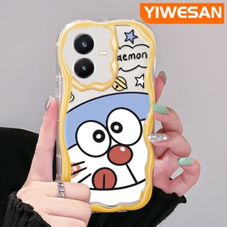 เคสโทรศัพท์มือถือใส แบบนิ่ม ลายการ์ตูนโดราเอมอน กันกระแทก สําหรับ VIVO Y22 Y22s