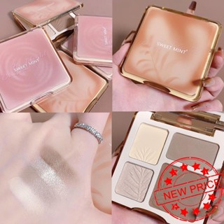 Sweet Mint แผ่นไฮไลท์กลิตเตอร์ เนื้อแมตต์ 4 สี สําหรับซ่อมแซม K8U4