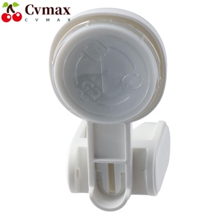 Cvmax หัวฝักบัวอาบน้ํา สีขาว ไม่ต้องเจาะ ที่แขวน ปรับได้ ถอดออกได้ ห้องน้ํา