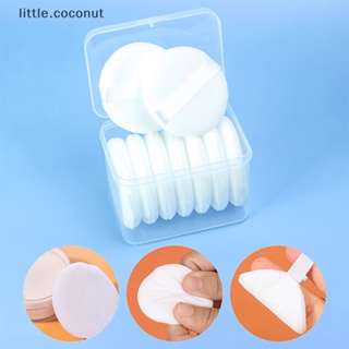 [little.coconut] พัฟฟองน้ําแต่งหน้า ทรงกลม แบบพกพา 1 ชิ้น