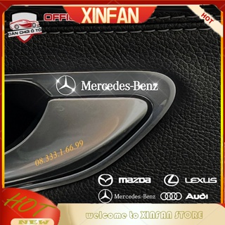 Xinfan [TOYOTA] สติกเกอร์โลหะ พิมพ์ลายโลโก้ BMW MERCEDES AUDI KIA HYUNDAI สําหรับตกแต่งรถยนต์