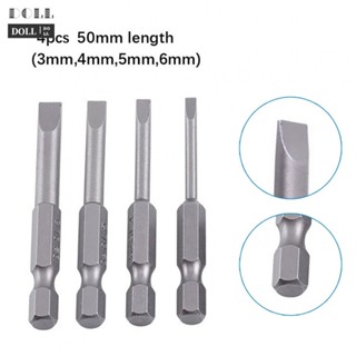 ⭐24H SHIPING ⭐Screwdriver Bit 1/4 Inch Hex Shank 4Pcs Slotted Head Screw Driver Bits