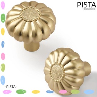 PISTA ลูกบิดดึงลิ้นชัก โลหะผสมสังกะสี สีทอง สําหรับตู้เสื้อผ้า