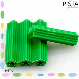 Pista สกรูยึดผนัง พลาสติก สีเขียว 8 มม. X26 มม. 200 ชิ้น