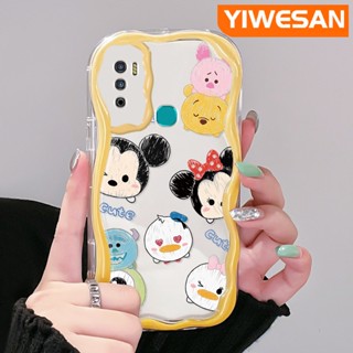 เคสโทรศัพท์มือถือ แบบใส กันกระแทก ลายการ์ตูนมิกกี้ มินนี่เมาส์น่ารัก สีสันสดใส สําหรับ Infinix Hot 9 Pro Hot 9 Play Hot 12 Play