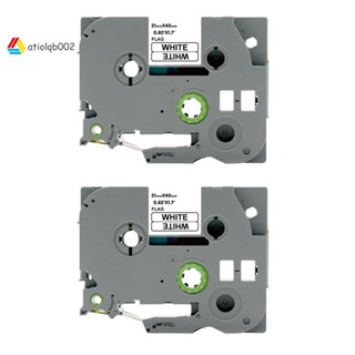 อะไหล่เทปฉลากริบบิ้น TZC 24 มม. สําหรับเครื่องพิมพ์ฉลาก Brother 4 ชิ้น