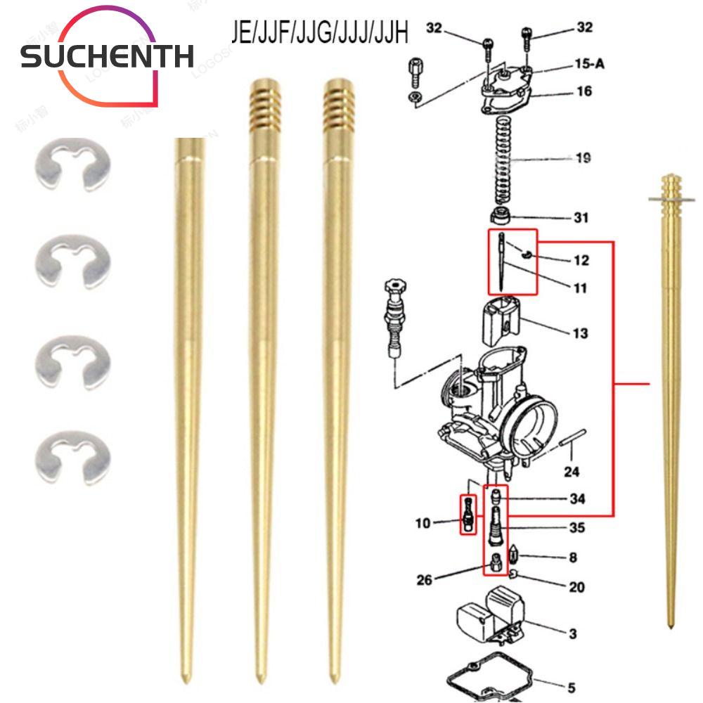 Suchenth เข็มคาร์บูเรเตอร์ควบคุมน้ํามัน ทองแดง N427-46-JFN JFQ JJD JJE JJF JJG JJJ JJH สําหรับ PWK21-34 PE26 PE28