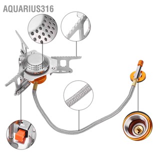 Aquarius316 3500W เตาแก๊สปิคนิคกลางแจ้งแบบพกพาพับได้แคมป์ปิ้งเตาโลหะขนาดเล็ก