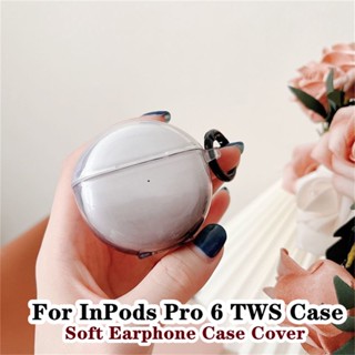 【พร้อมส่ง】เคสหูฟัง แบบนิ่ม ไล่โทนสีฟ้า สีม่วง สําหรับ InPods Pro 6 TWS Pro6