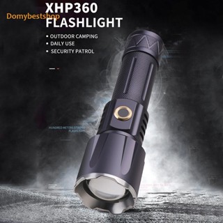 [Domybestshop.th] ไฟฉาย LED XHP360 อะลูมิเนียมอัลลอย กันน้ํา สําหรับตั้งแคมป์ กลางแจ้ง