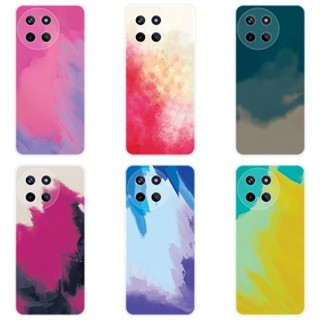 เคสซิลิโคน TPU สำหรับ Realme 11 Realme11 4G เคส ซิลิโคนนิ่ม สีพื้น