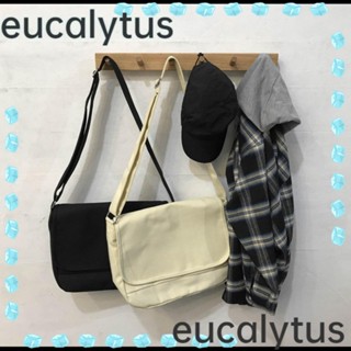 Eucalytus1 กระเป๋าสะพายไหล่ ผ้าแคนวาส ใส่หนังสือ สําหรับผู้หญิง