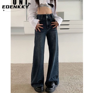 EOENKKY กางเกงขายาว กางเกงยีสน์ผู้หญิง ทรงหลวม ๆ ตรง Retro Hip Hop Pants 2023 NEW Style  คุณภาพสูง ทันสมัย รุ่นใหม่ Stylish A27L0B9 36Z230909