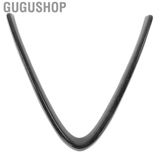 Gugushop Front Grille Cover V Shape Frame Carbon Fiber Grill Outline Trim Fit for Alfa Romeo Giulia 15‑20