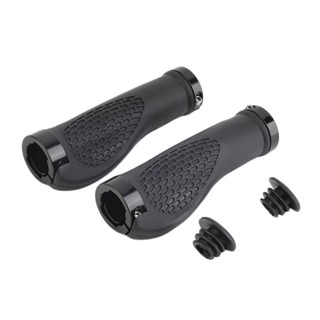 Ergonomic Rubber Mountain Bike Bicycle Handlebar Grips Cycling Lock-On Ends