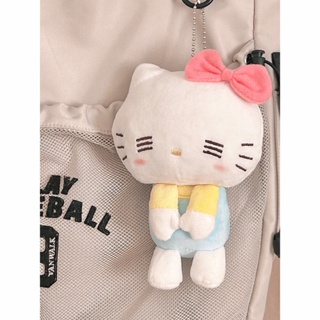 จี้ตุ๊กตา Hello Kitty น่ารัก ไร้คําพูด สําหรับตกแต่งกระเป๋านักเรียน กระเป๋าเป้สะพายหลัง