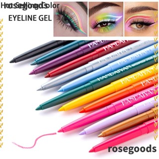 Rosegoods1 ดินสออายไลเนอร์ 10 สี แบบแห้งเร็ว สําหรับผู้เริ่มต้น