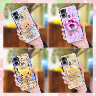 TPU Cute Phone Case For Oukitel C33 Dirt-resistant Cartoon Soft Case glisten drift sand protective Back Cover Durable