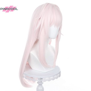 Pinkcool Honkai Star Rail Clara วิกผมคอสเพลย์ 75 ซม. วิกผมตรง สีชมพู อะนิเมะสังเคราะห์ ขายดี