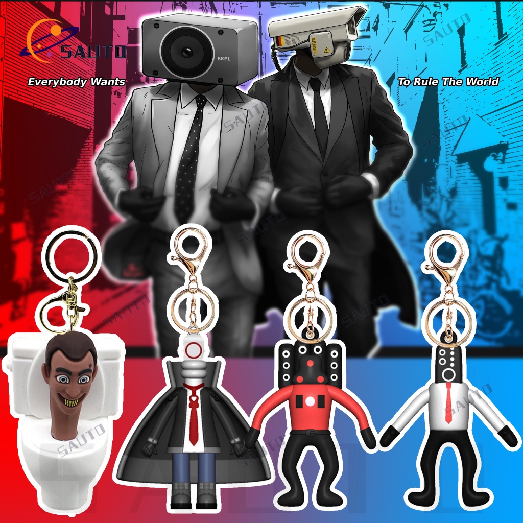 Titan Skibidi พวงกุญแจห้องน้ํา SPEAKERMAN TVMAN CAMERAMAN