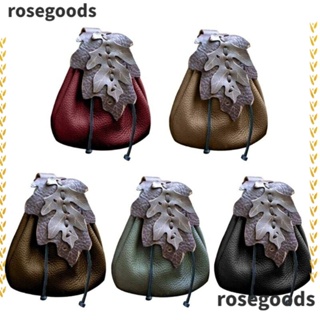 Rosegoods1 กระเป๋าเข็มขัดหนัง PU อเนกประสงค์ สไตล์เรโทร