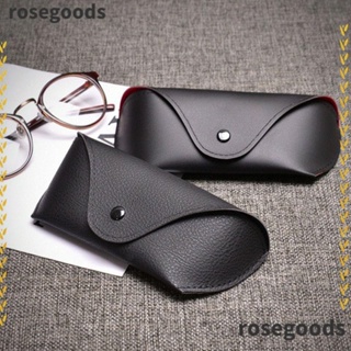 Rosegoods1 กล่องเก็บแว่นตากันแดด หนัง PU แบบพกพา อุปกรณ์เสริม