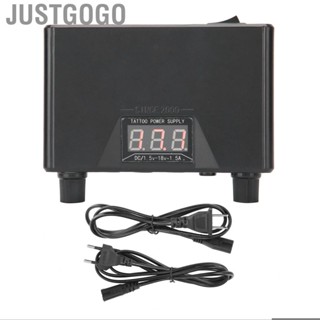 Justgogo 3 Hole Tattoo Power Supply Mini LCD Liner Shader Machine Source A++