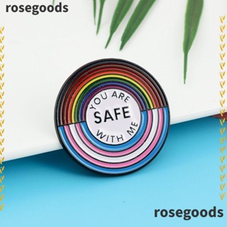 Rosegoods1 LGBT Pins ป้ายธงสัญลักษณ์เลสเบี้ยน รูปหัวใจ สําหรับตกแต่งปกเสื้อ