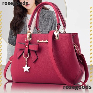 Rosegoods1 กระเป๋าสะพายไหล่ สะพายข้าง หนัง PU ทรงสี่เหลี่ยม สําหรับผู้หญิง