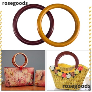 Rosegoods1 ด้ามจับไม้ ถอดออกได้ อุปกรณ์เสริม สําหรับกระเป๋าถือ กระเป๋าเดินทาง