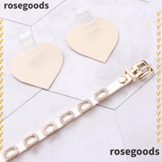 Rosegoods1 สายรัดรองเท้าส้นสูง หนัง PU กันหาย 1 คู่