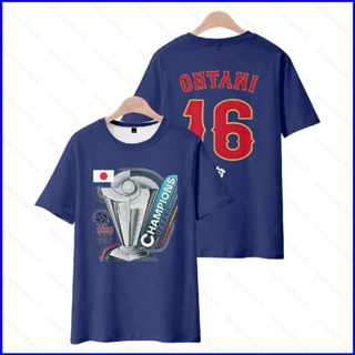 Yt1 เสื้อเบสบอลแขนสั้น คอสเพลย์ 16 OHTANI 3D พลัสไซซ์ TY1