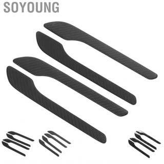 Soyoung Side Door Handle Trim  Stylish 4Pcs Corrosion Resistant Exterior Cover for Car Accessories