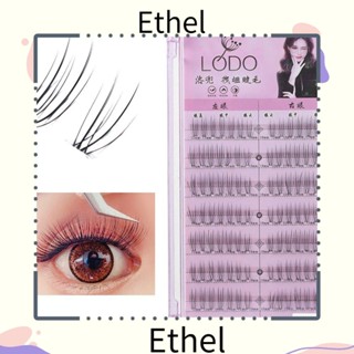 Ethel1 ขนตาปลอม 98 คลัสเตอร์ หนา 0.05 แฮนด์เมด