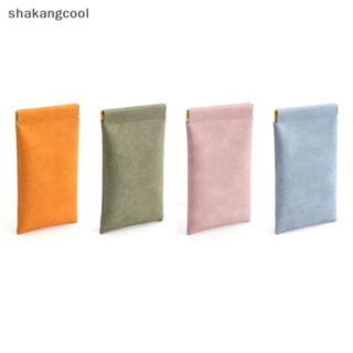 Shakangcool กระเป๋าหนัง PU นิ่ม กันน้ํา สีพื้น สําหรับใส่แว่นตาอ่านหนังสือ แว่นกันแดด SGL