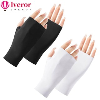 Lveror ถุงมือกันแดด แบบบาง แฟชั่น อุปกรณ์ขี่จักรยานกลางแจ้ง 1 คู่