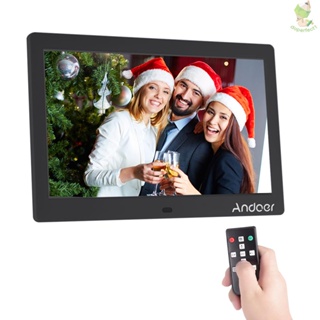 Andoer กรอบรูปดิจิทัล IPS 2.4G 1024*600 Came-8.9 ขนาด 10 นิ้ว พร้อมรีโมตคอนโทรล